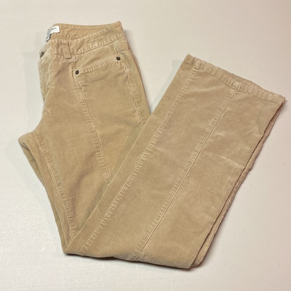 Banana Republic Ryan Fit Corduroy Flare Pants Women’s 8 regular Khaki Bootcut - Picture 1 of 12